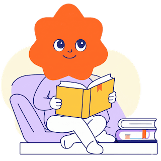 Reading practice mascot